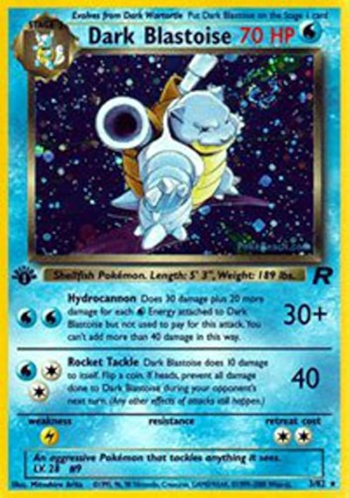 Dark Blastoise – Team Rocket Prima Edizione ITA (Good+)